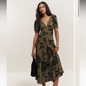 Reformation Naira Dress Solana Size 0 like new